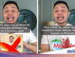 Gerald Vincent, Penyebar Hoaks Bromat Le Minerale, Akui Salah & Minta Maaf