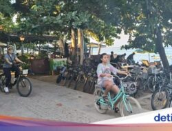 Naik Sepeda Bersama Sebab Itu Kegiatan Unjuk Wisatawan Ke Pantai Segara Ayu