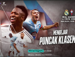 Real Madrid vs Celta Vigo Ke LaLiga, Saksikan Live Penyiaran Langsung Ke VISION+