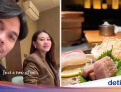 Tanpa Baby Arash, Thariq Halilintar dan Aaliyah Asyik ‘Sushi Date’