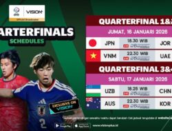 Putaran Perempat Final AFC U-23 Asian Cup 2026 Tayang Hingga VISION+
