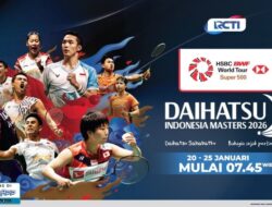 Live Hingga RCTI! Saksikan Daihatsu Indonesia Masters 2026 Mulai 20 Januari