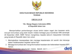 KBRI Teheran Keluarkan Imbauan Perlindungan Untuk WNI Di Iran, Diminta Tetap Waspada