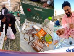 Bukber Tiap Hari! Begini Isi Kantong Takjil Ke Masjid Nabawi