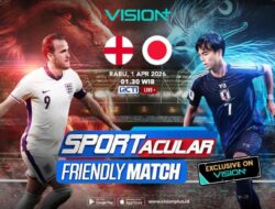 Cara Nonton Inggris vs Jepang Ke VISION+, Pemanasan Jelang Gelar Dunia Ke Wembley