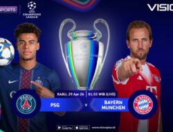 Link Nonton Semifinal Perserikatan Champions:PSG vs Bayern Munchen Di VISION+