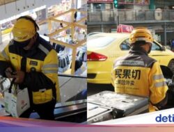 Gokil! Pria Ini Bersama Sebab Itu Satu-satunya Driver Food Delivery Di Kotanya