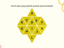Temukan Segitiga yang Warnanya Beda Sendiri, Kalau Tidak Buta Warna Harusnya Gampang