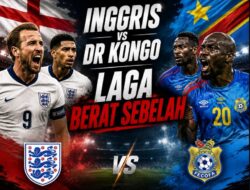 Inggris vs DR Kongo: Laga Berat Sebelah